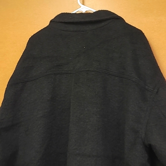 Old Navy Black Wool Blend Button Down Jacket - Picture 3 of 11